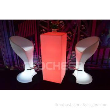 Movable Led Bar Furniture / Tall Bar Stools Illuminated Win